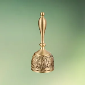 lej Toastmaster klokke | Dirigentklokke | Håndklokke til taler | Bronze med drage og fønix motiv