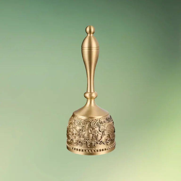 lej Toastmaster klokke | Dirigentklokke | Håndklokke til taler | Bronze med drage og fønix motiv