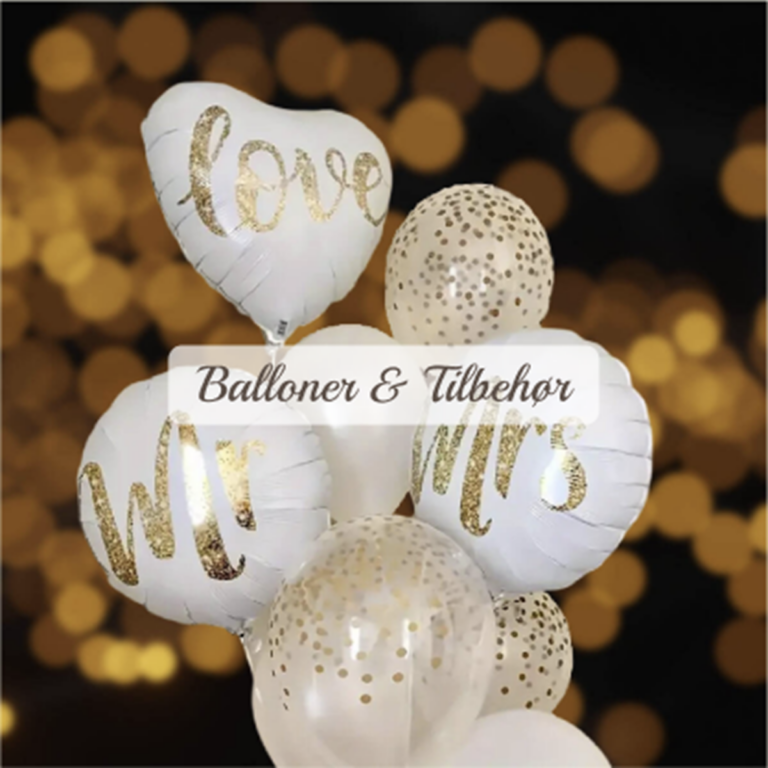 Balloner og tilbehør - den store dag - kategori