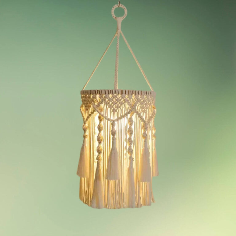 Macrame lampe