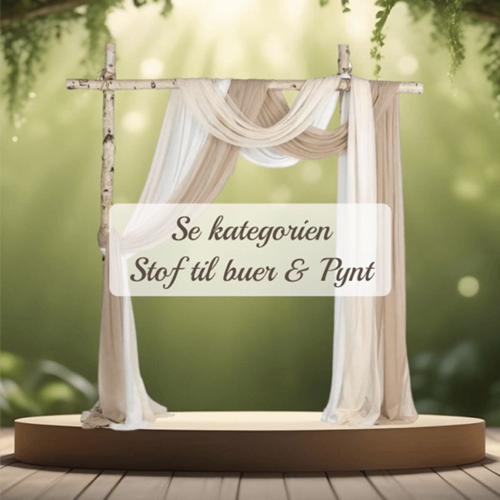 Se kategorien stof til buer og pynt