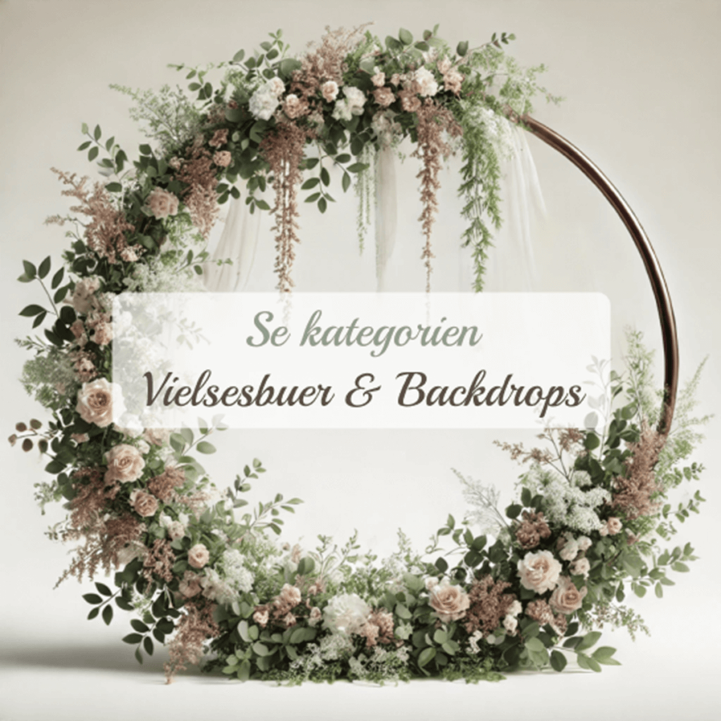 Se kategorien Vielsesbuer og backdrops