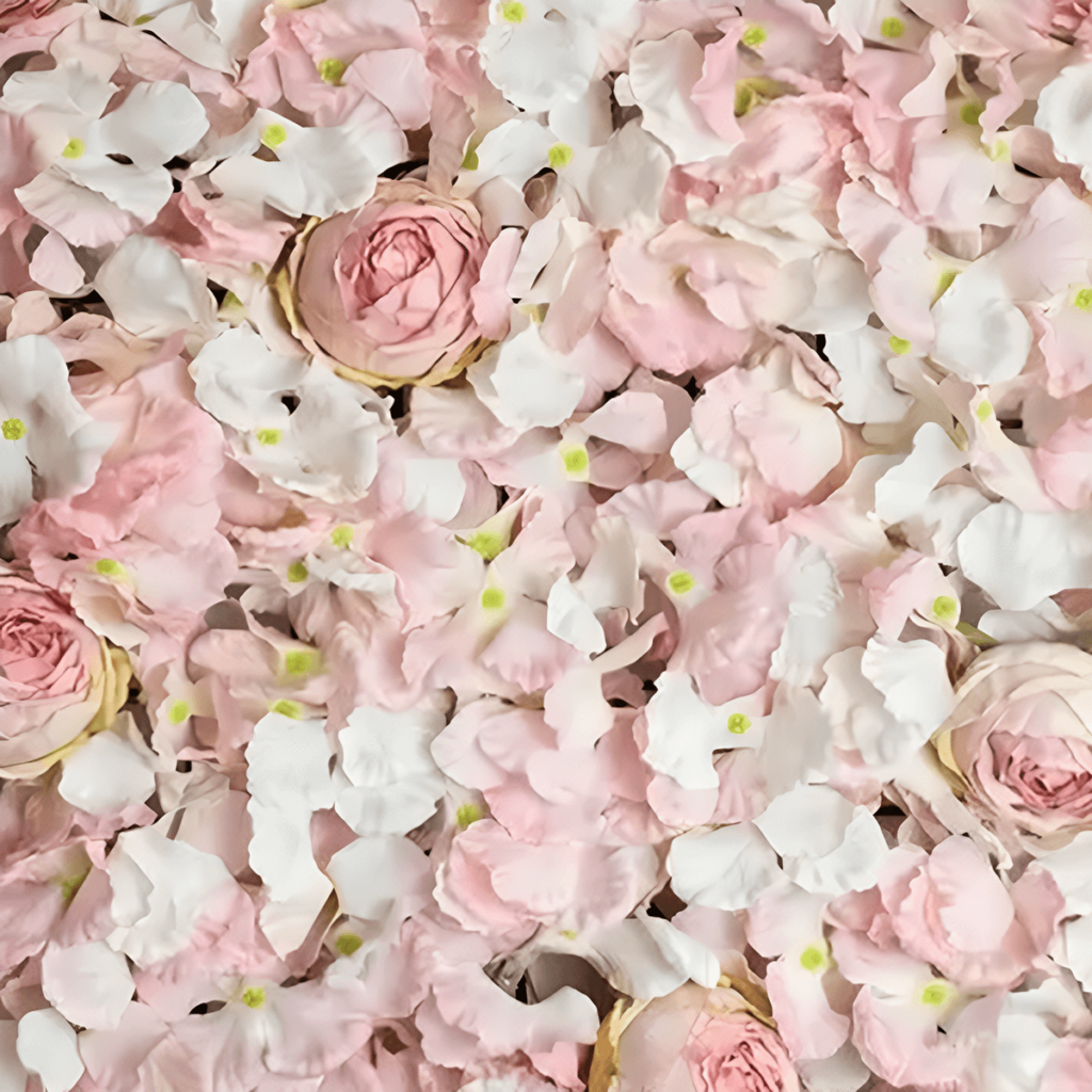 Blomstervæg panel lyserød 40 x 60 cm