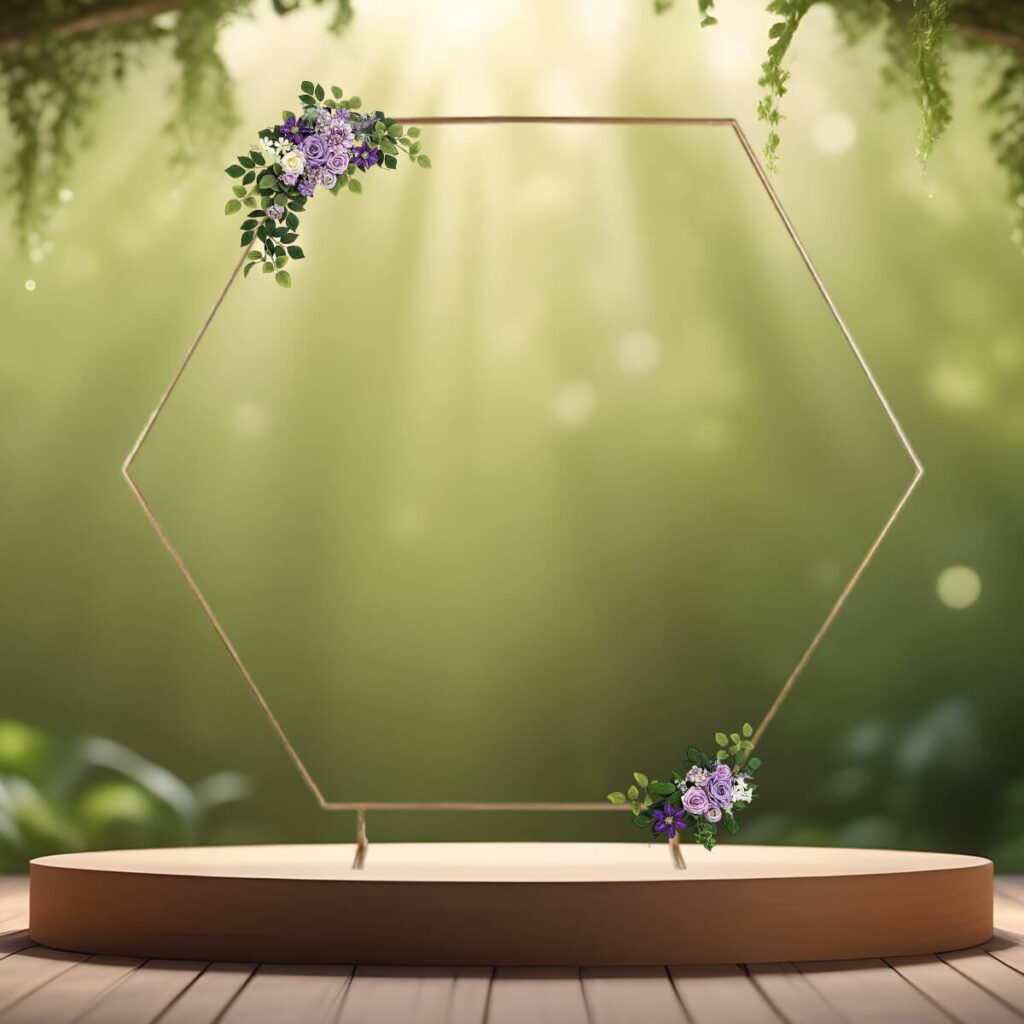 lilla kunstige blomster dekorationer - blomster til vielsesbuer og backdrops - kunstige blomster til velkomstskilt - blomster til bryllup