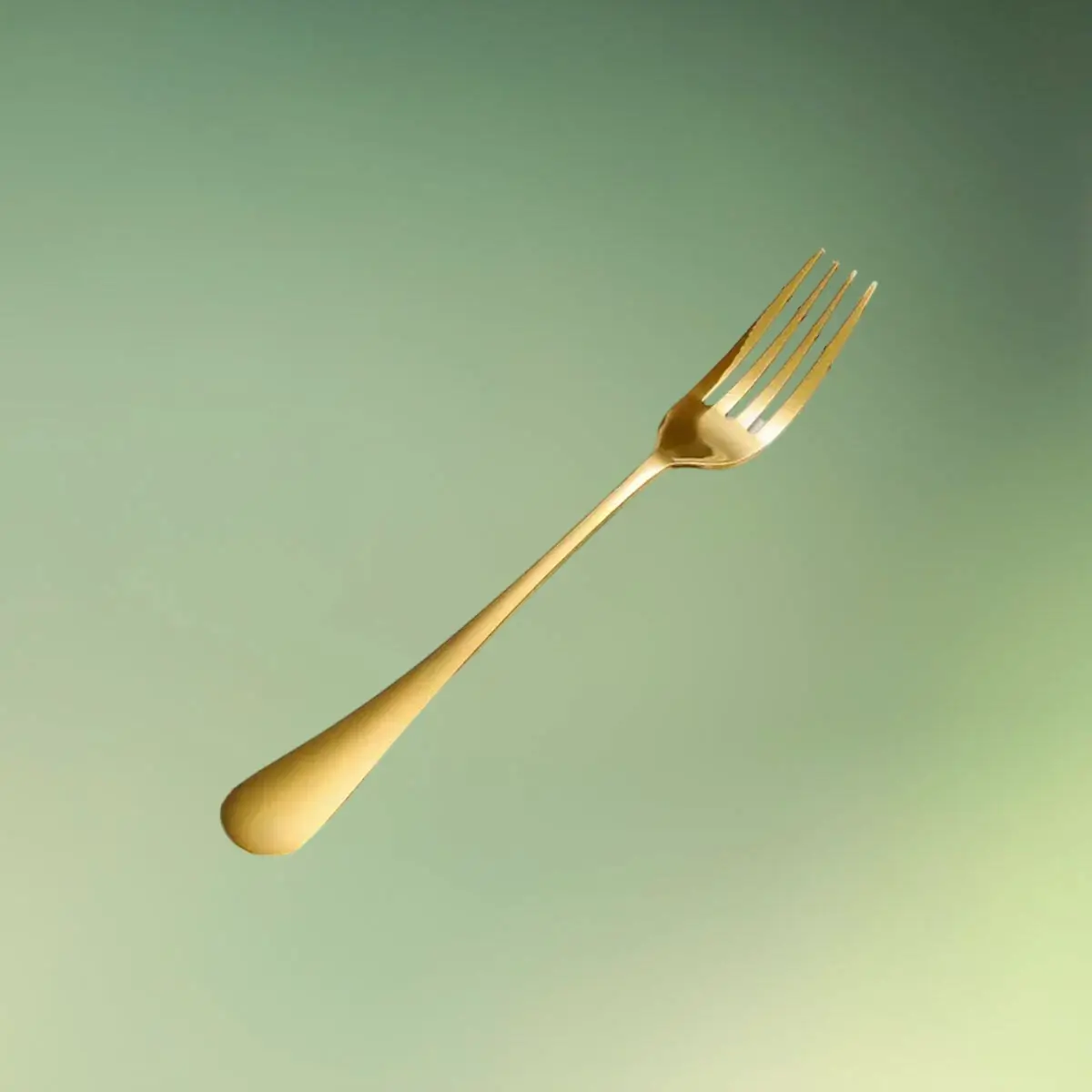 Guldbestik | Gaffel | Rustfri stål | Glat guldgaffel