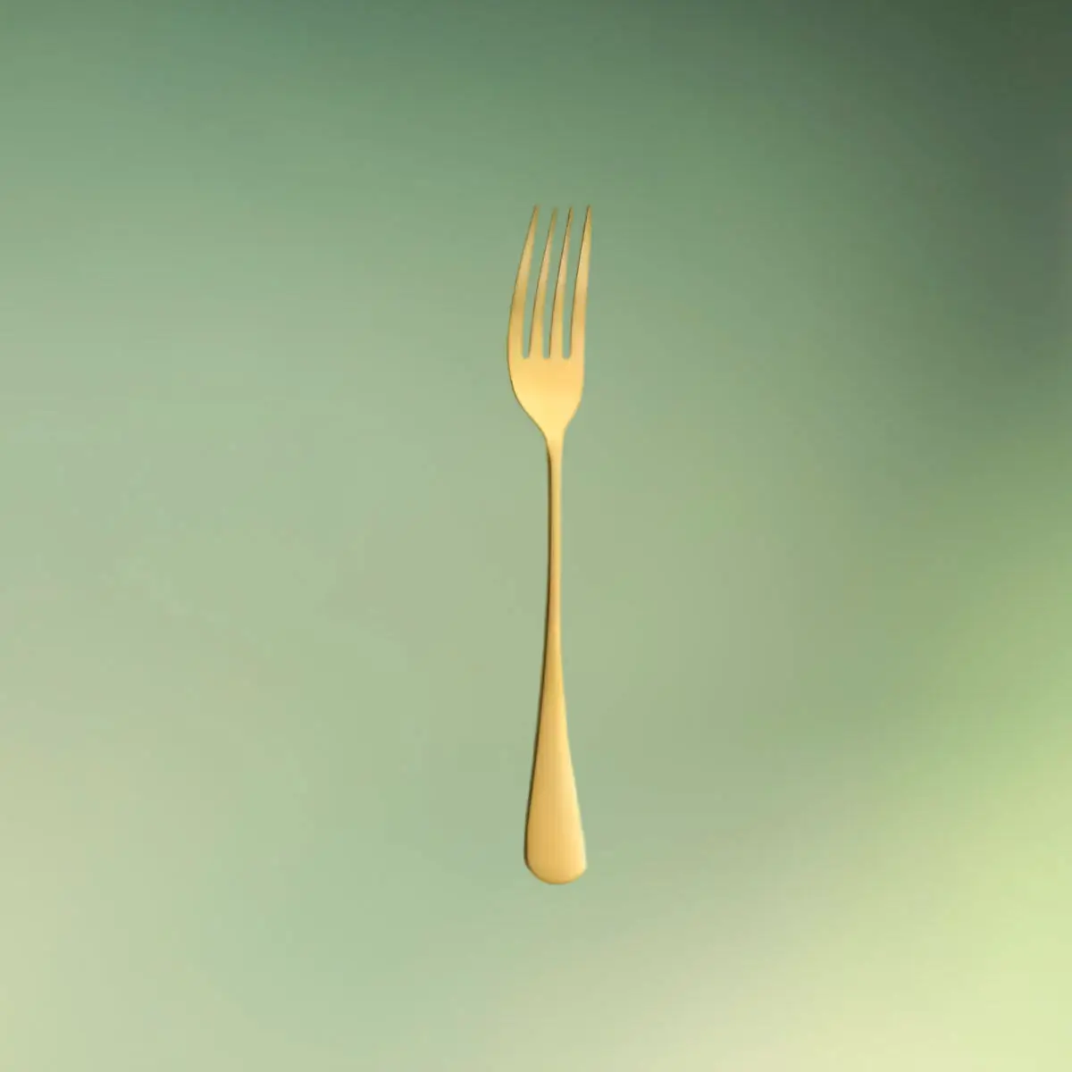 Guldbestik | Kagegaffel | Lille gaffel | Rustfri stål | Glat & blank guldgaffel