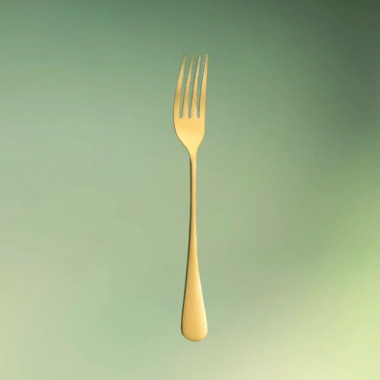 Guldbestik | Gaffel | Rustfri stål | Glat guldgaffel