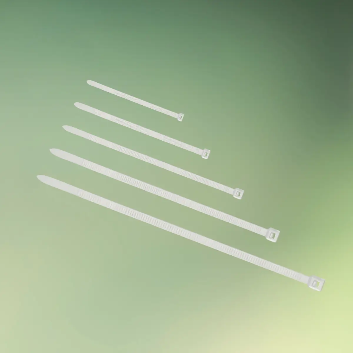 klare strips / kabelbindere - 600 stk. i fem forskellige størrelser