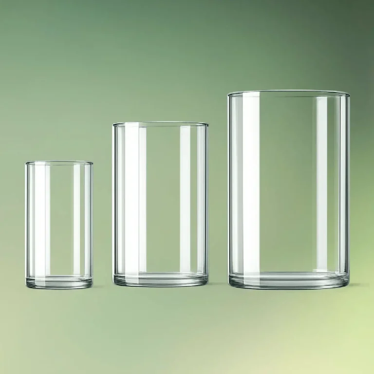 lej Klar cylinder vase | Dekorationsvase i akryl | 3 str.