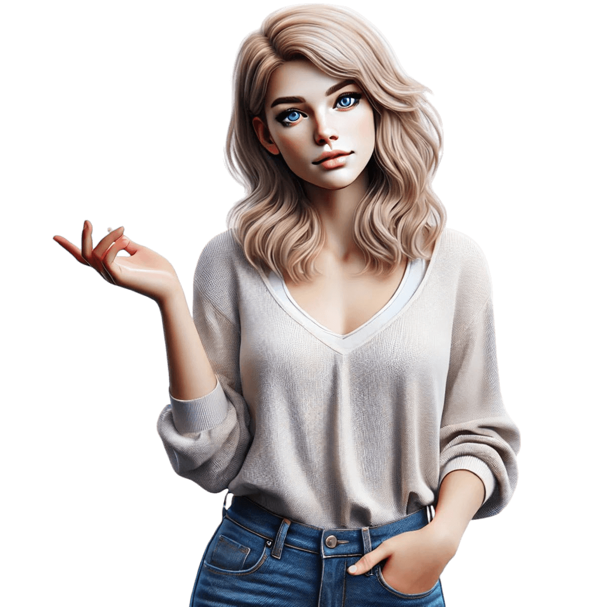 avatar lyshåret kvinde