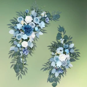 blå kunstige blomster dekorationer - blomster til vielsesbuer og backdrops - kunstige blomster til velkomstskilt - blomster til bryllup