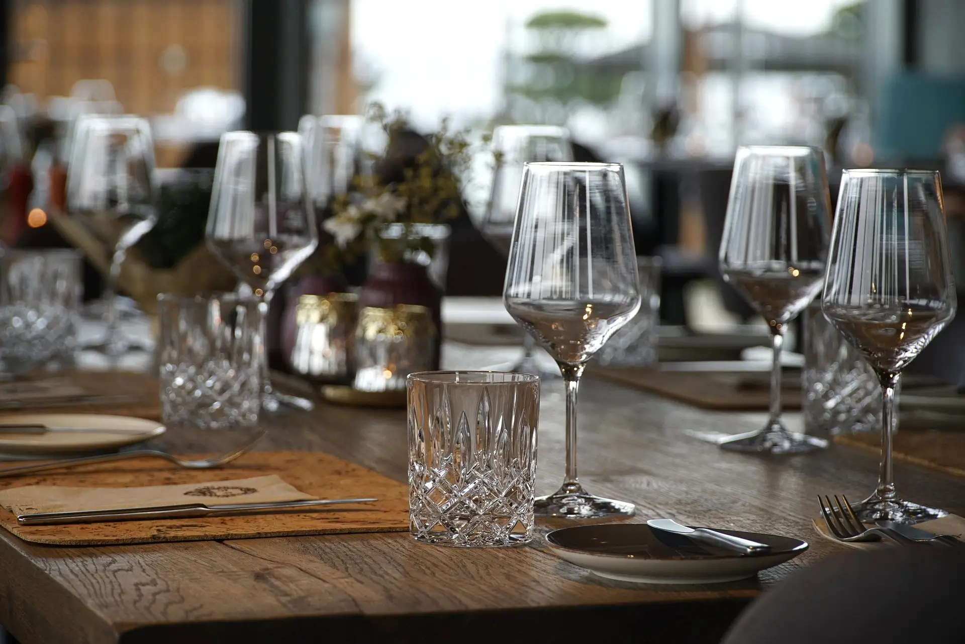 Borddækning rustikt og enkelt