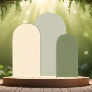 lej Betræk til buet backdrop stativ | Natur grøn | Sæt med 3 betræk