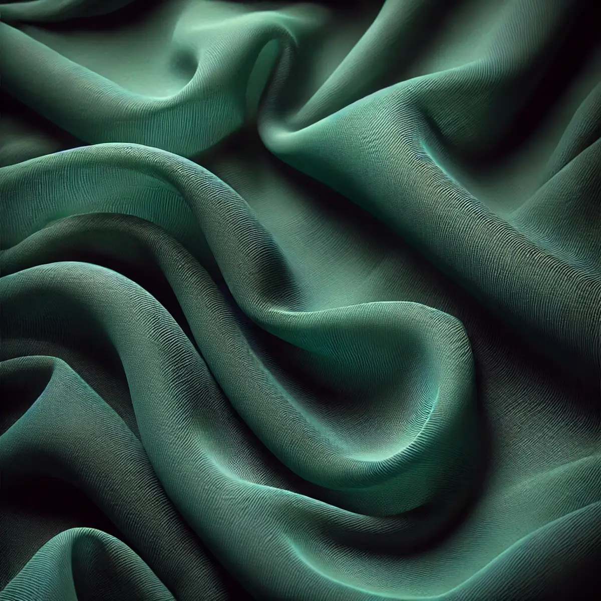 smaragdgrønt chiffon stof