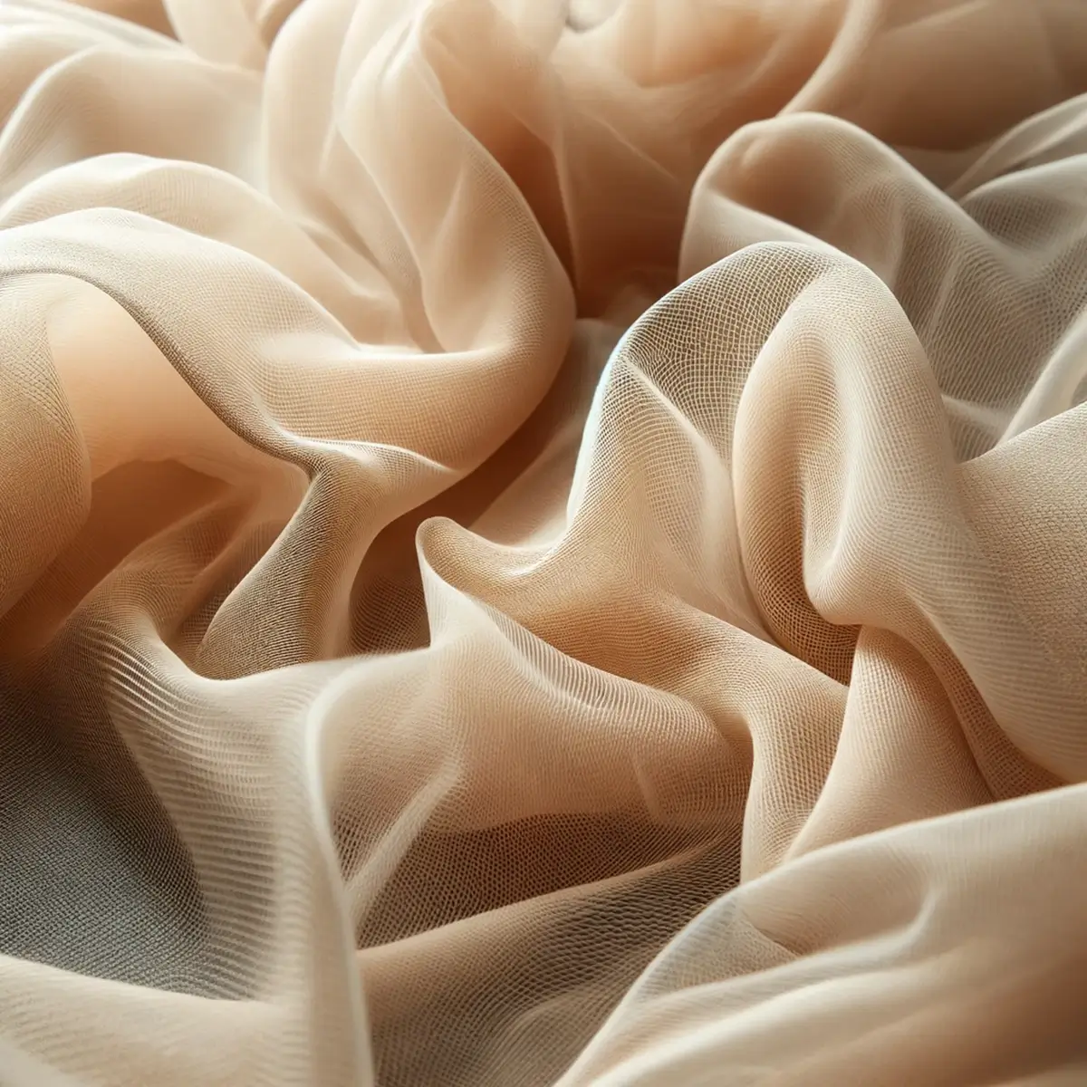 champagne chiffon stof stormasket