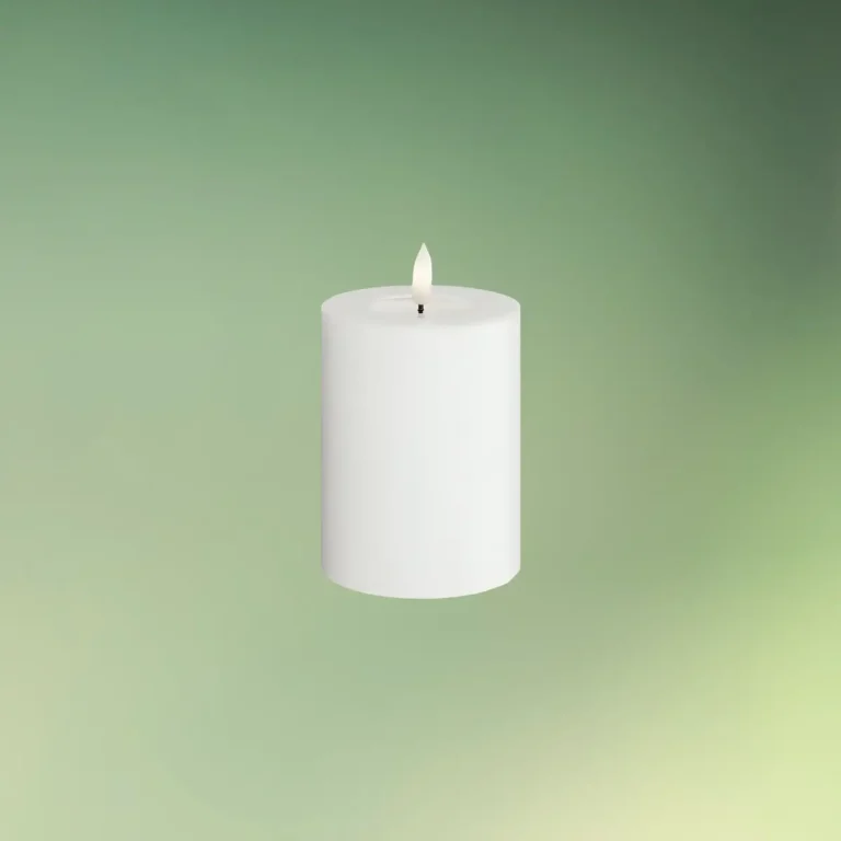 lej Real Flame LED Bloklys | Deluxe Homeart stearinlys | 10 cm | Hvid