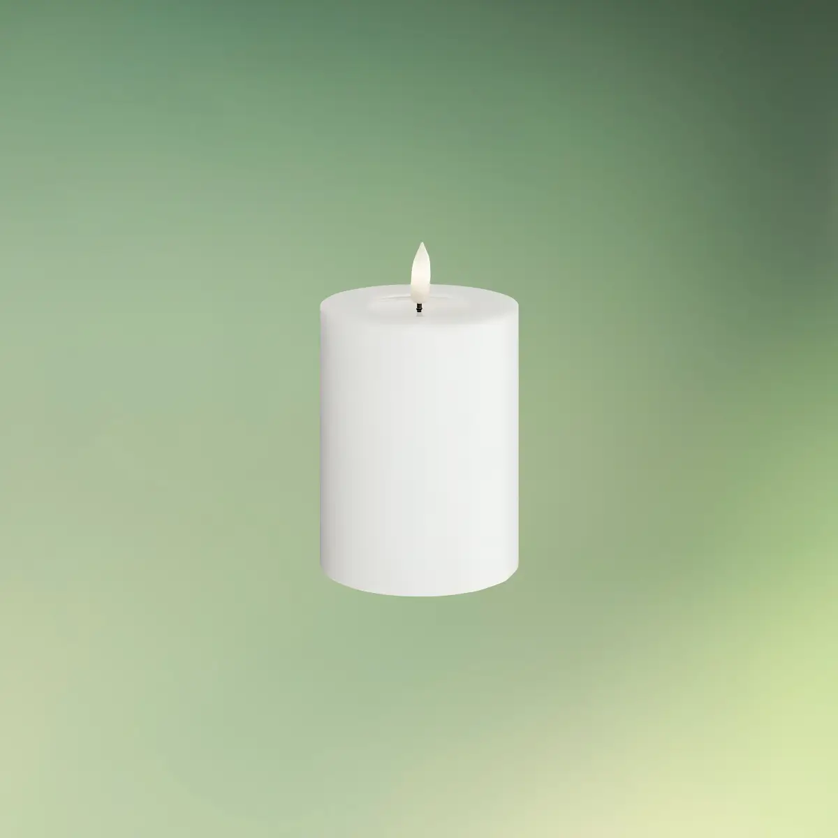 lej Real Flame LED Bloklys | Deluxe Homeart stearinlys | 10 cm | Hvid