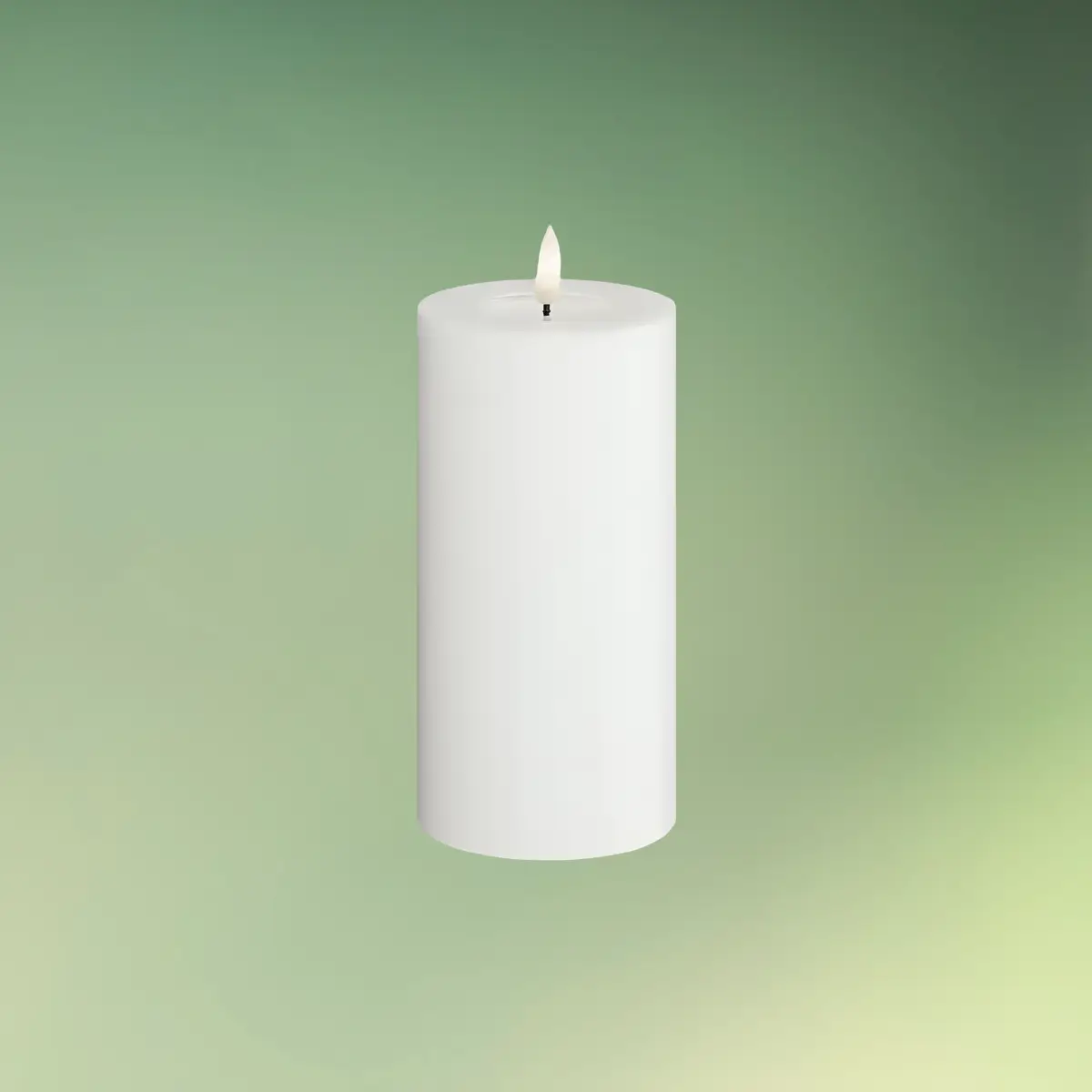 lej Real Flame LED Bloklys | Deluxe Homeart stearinlys | 15 cm | Hvid