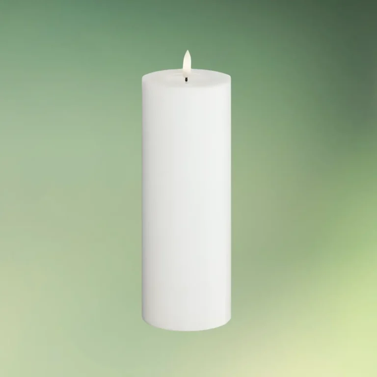 lej Real Flame LED Bloklys | Deluxe Homeart stearinlys | 20 cm | Hvid