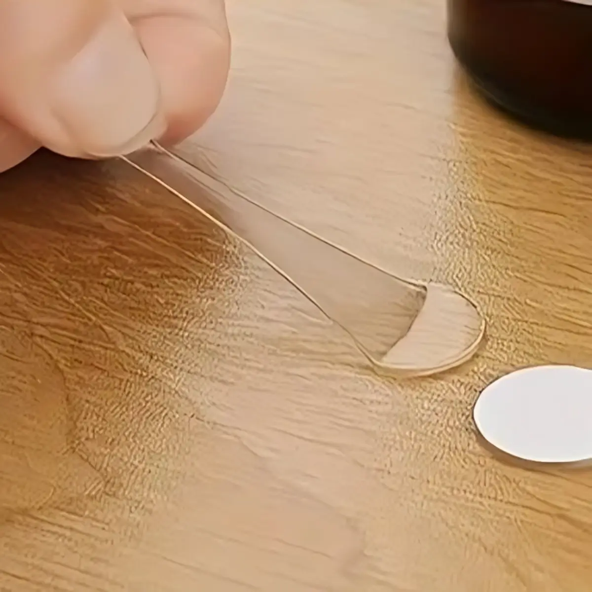 Dobbeltsidet Selvklæbende Prikker b1 (1) Dobbeltklæbende dots | Gennemsigtige prikker | 1 cm.