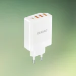 USB oplader | 4 porte | USB-A og USB-C | Hvid | Stik til USB lyskæder | Dudao