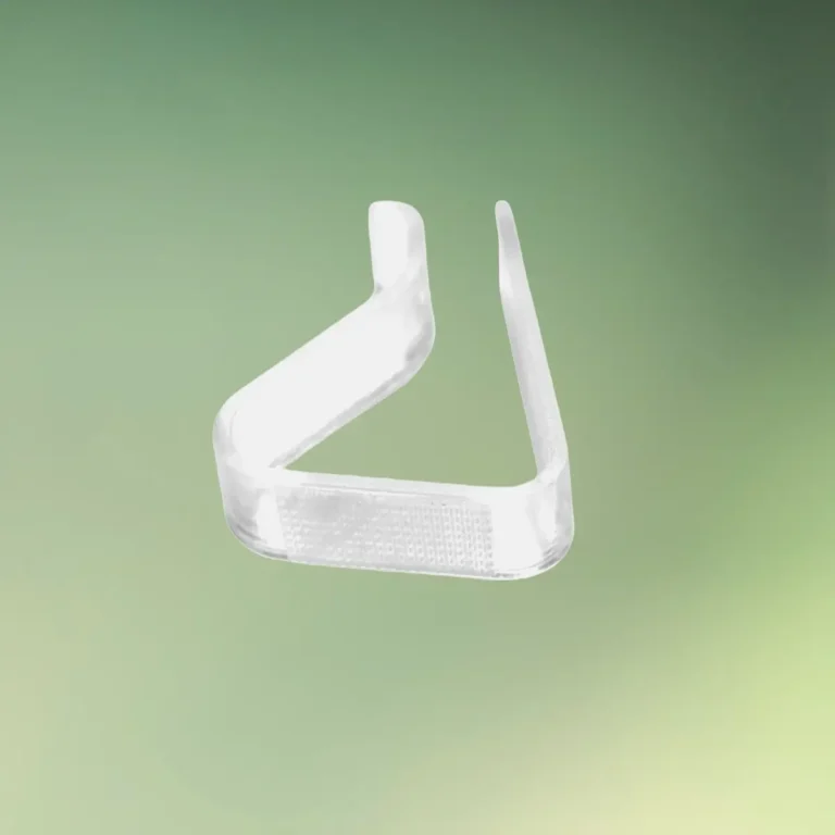 Dugklemmer med velcro - klemmer til opsætning af bord nederdel / bordskørt - klar plast - bordpladetykkelse op til 3,8 cm