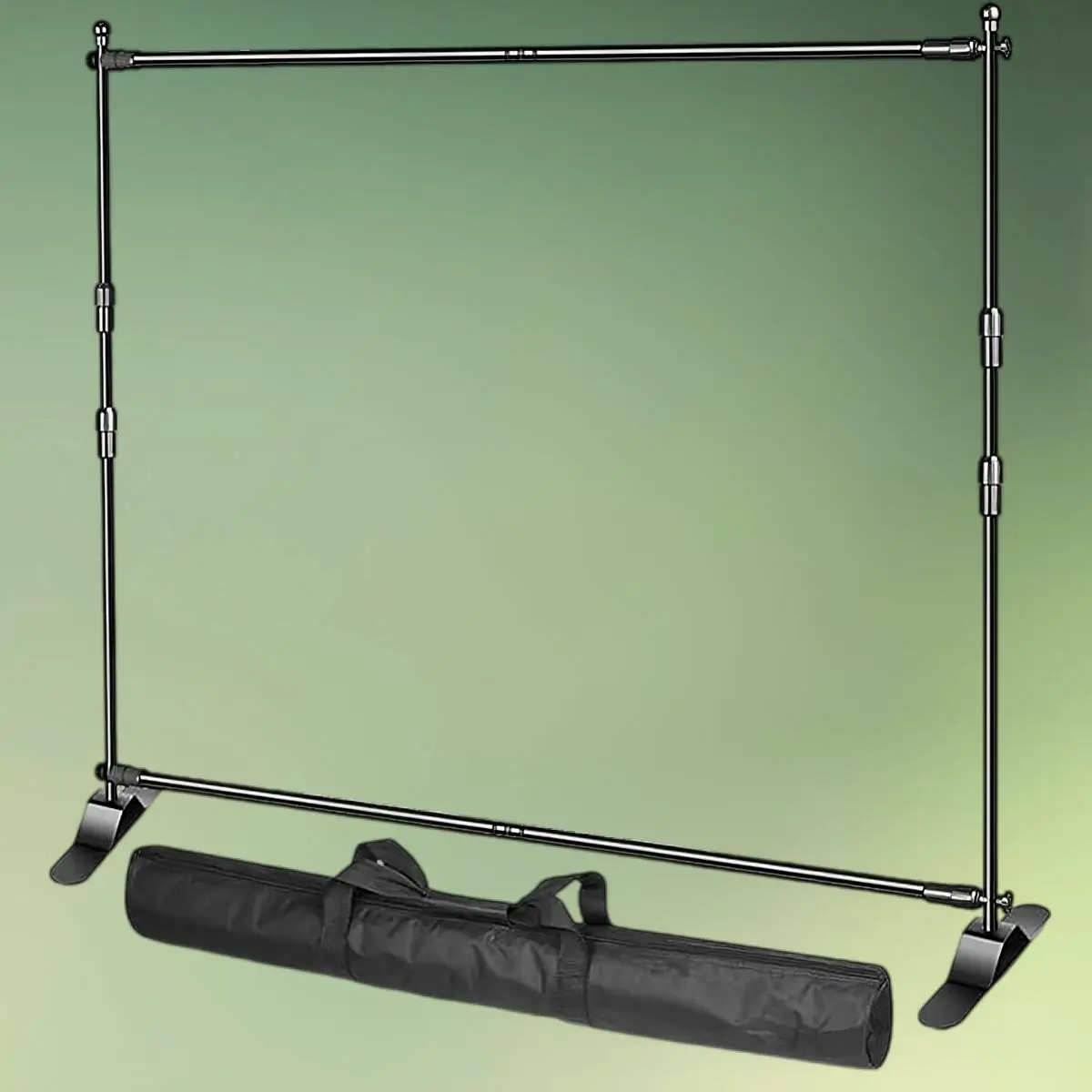 EMART Baggrundsstativ 2,4 x 2,4 m taske (1) lej EMART Baggrundsstativ 2,4 x 2,4 m taske til blomstervæg paneler eller banner