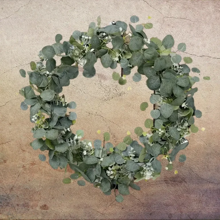 Eukalyptus guirlande med hvide blomster - Blomster og ranker - kategori - den store dag