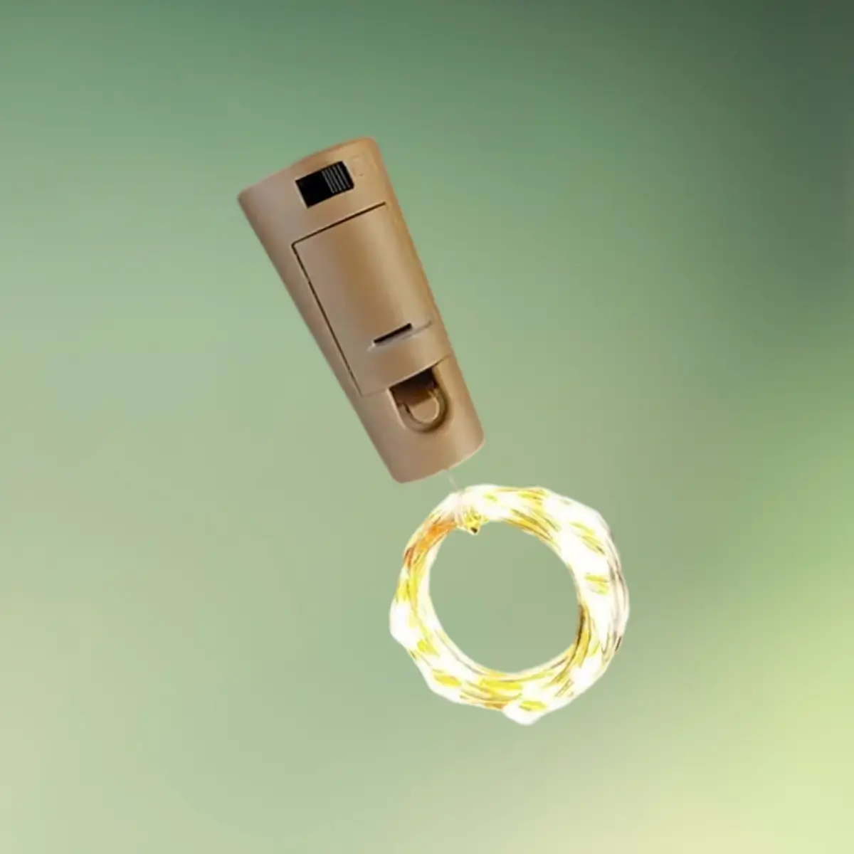 Lej en Flaskeprop med lyskæde | 20 LED-lys | 2 m | Varm hvid