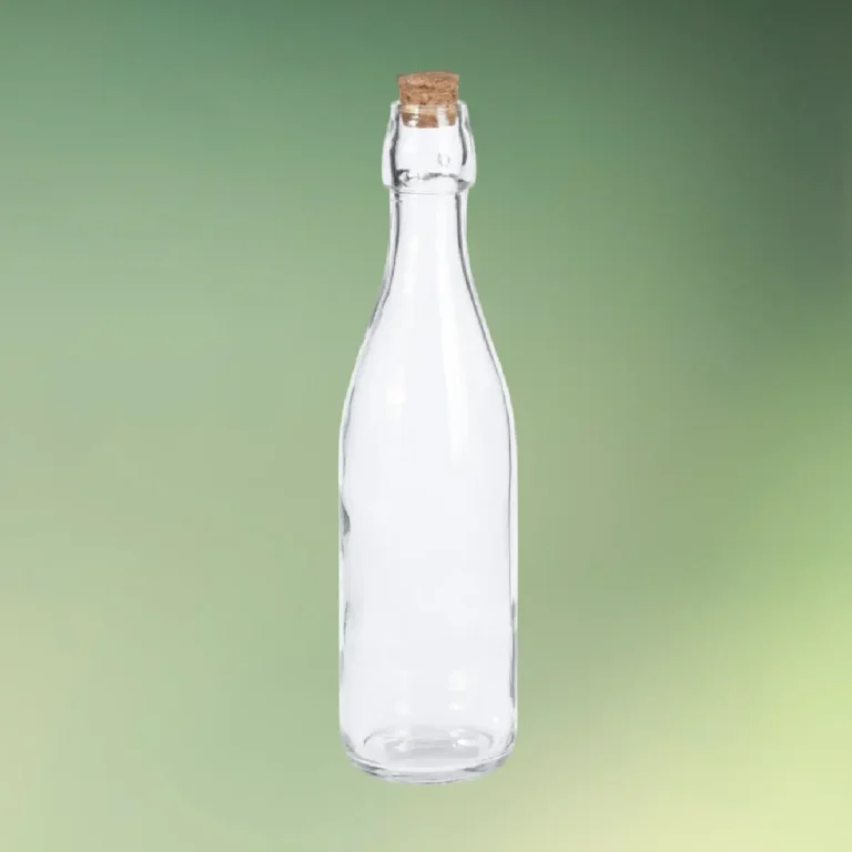 glasflaske med korkprop 0,5 l