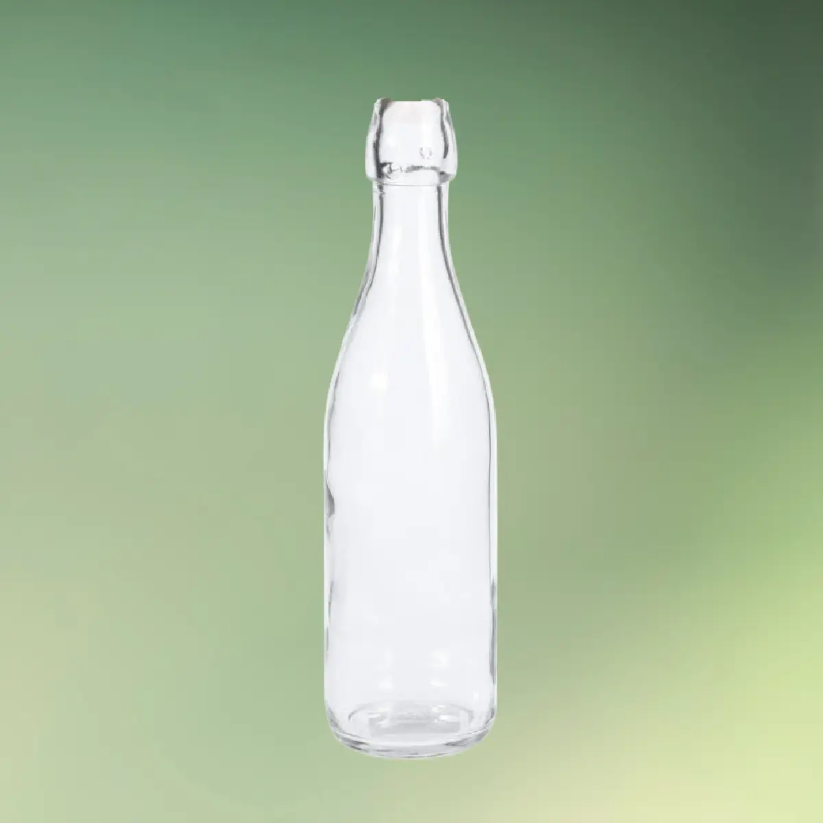 Glasflaske uden prop grøn b (1) glasflaske 0,5 l