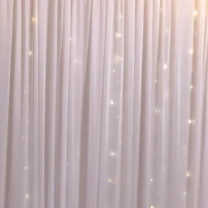 Fairy Light White Drape