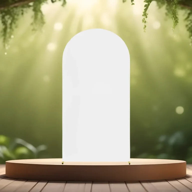 lej Betræk til buet backdrop stativ | Hvid | Flere str.