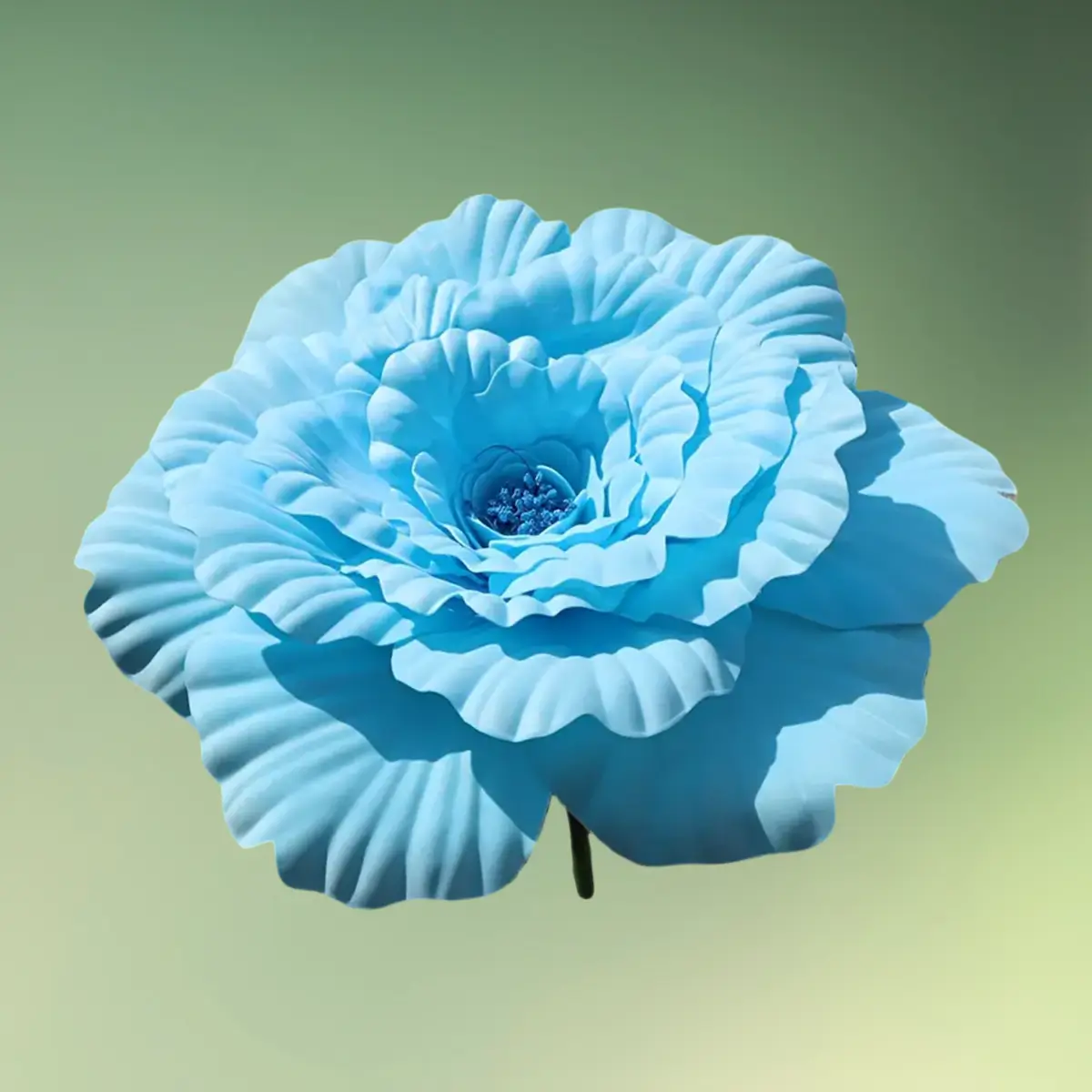 kæmpe pæon blomst 49 cm lyseblå