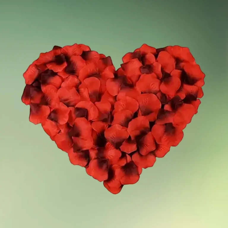 Kunstige rosenblade mørkerød - rød og sort