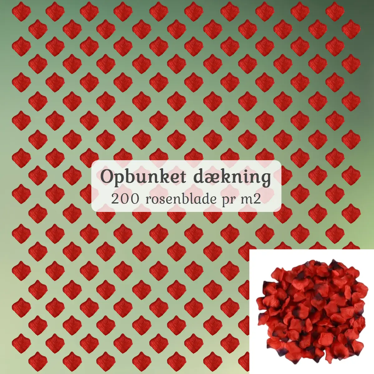 Kunstige rosenblade sort og rød opbunket dækning a (1) Kunstige rosenblade opbunket dækning