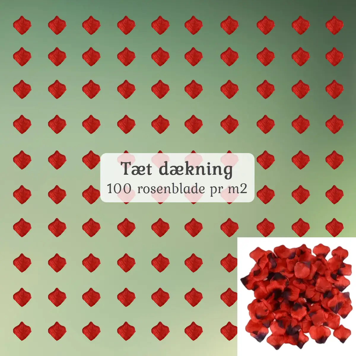 Kunstige rosenblade sort og rød tæt dækning a (1) Kunstige rosenblade tæt dækning