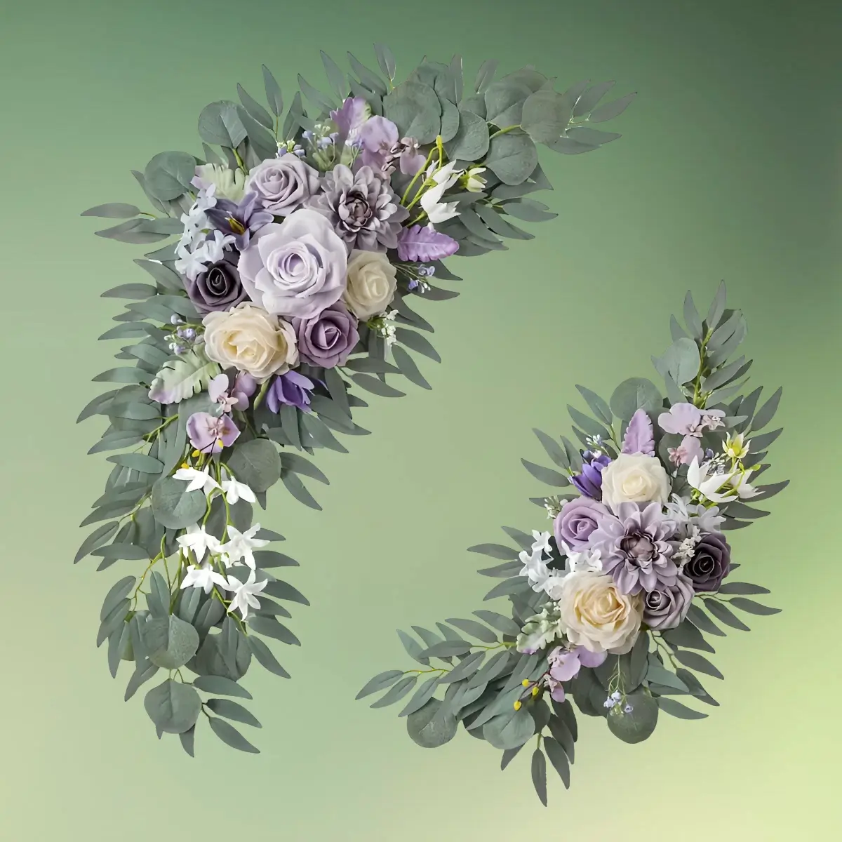 lej Kunstige blomster dekorationer | Blomster til buer og skilte | Lilla | Pil og eukalyptus