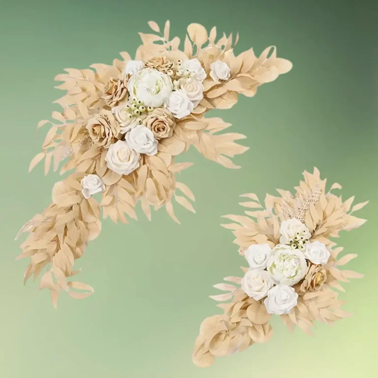 Kunstige blomster dekorationer | Blomster til buer og skilte | Creme og natur