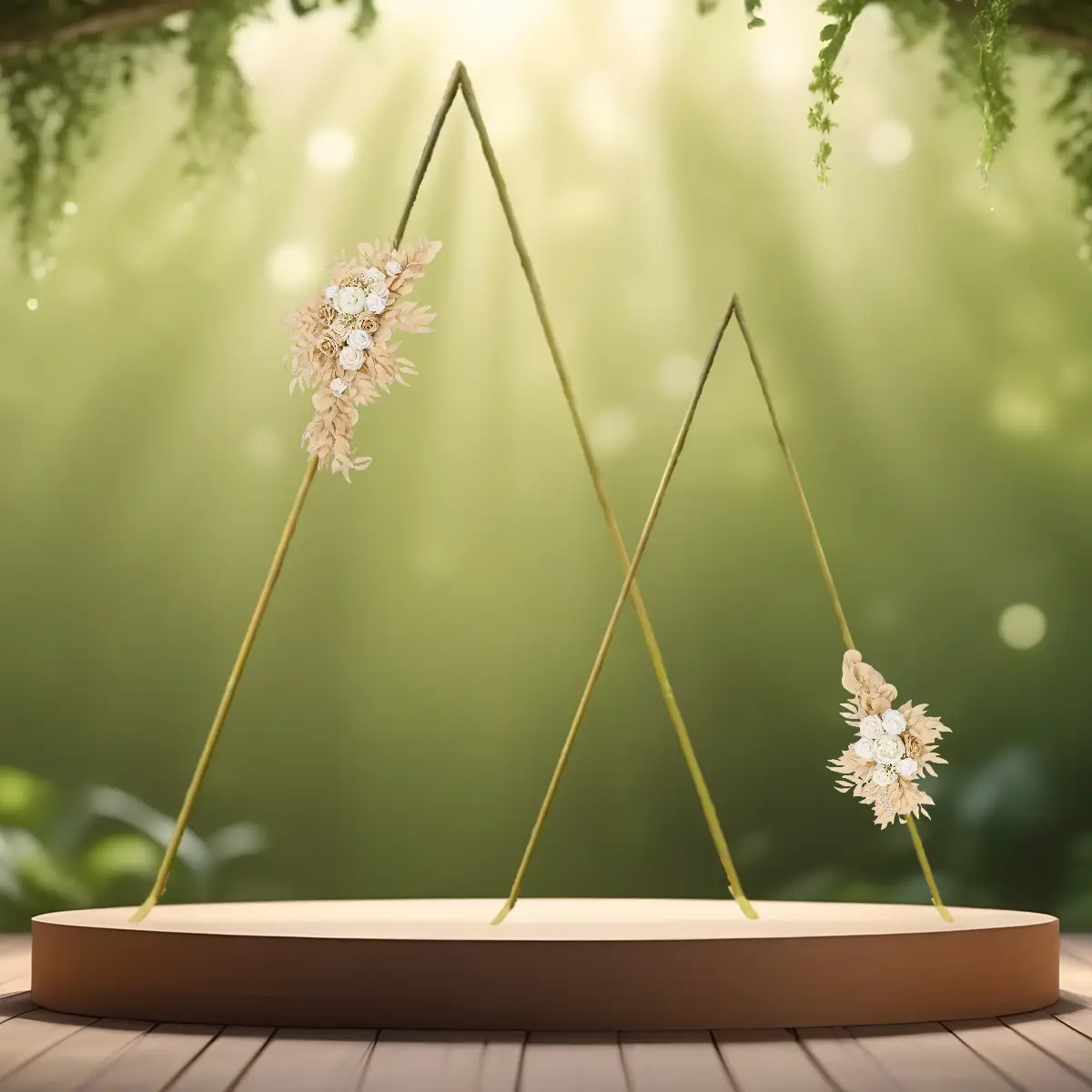 Kunstige blomster dekorationer | Blomster til buer og skilte | Creme og natur