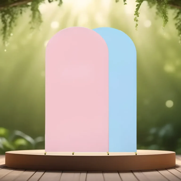 lej Betræk til buet backdrop stativ | Lyserød-lyseblå | Tosidet backdrop overtræk | Flere str.