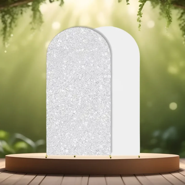 lej Betræk til buet backdrop stativ - sølv