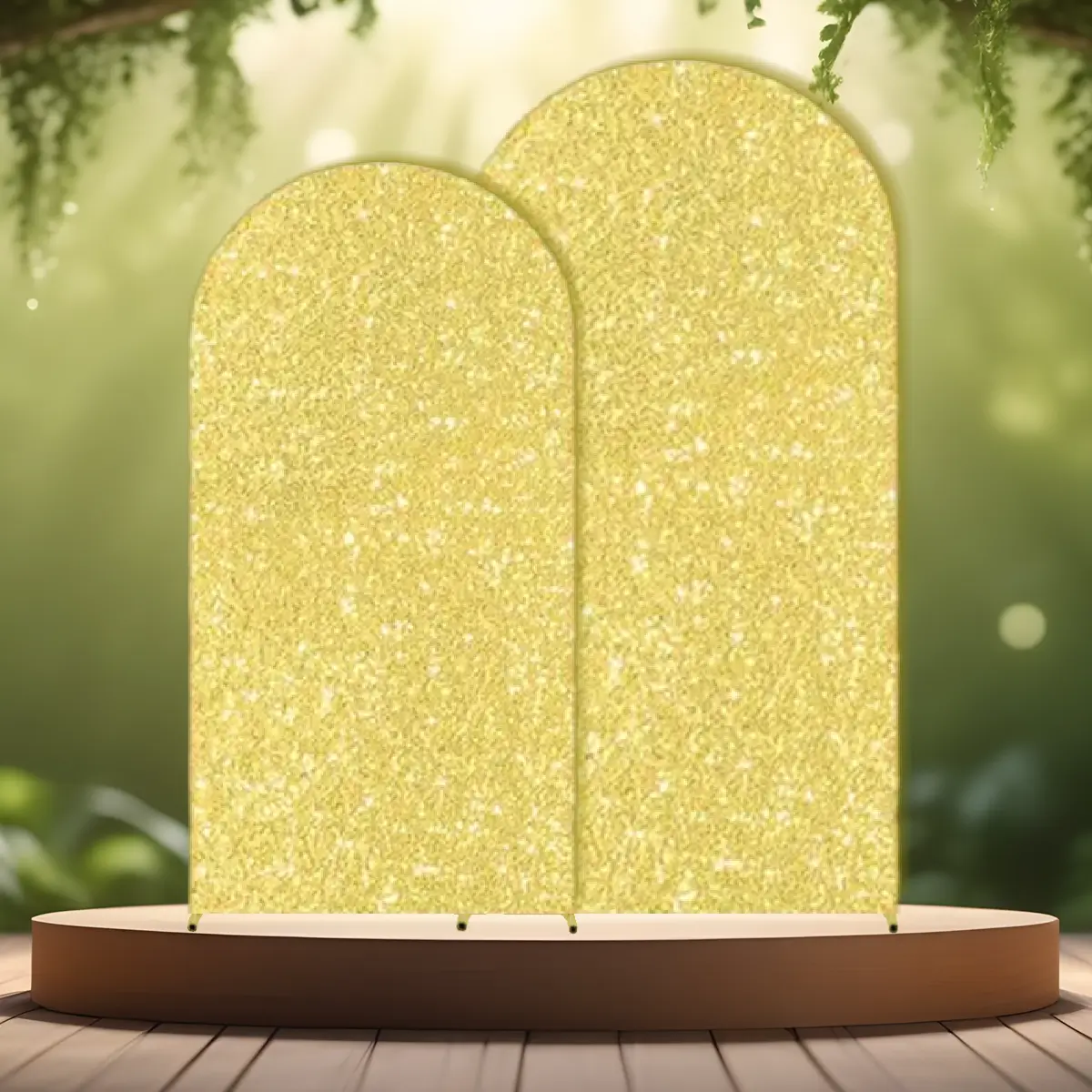 Betræk til buet backdrop stativ - guld