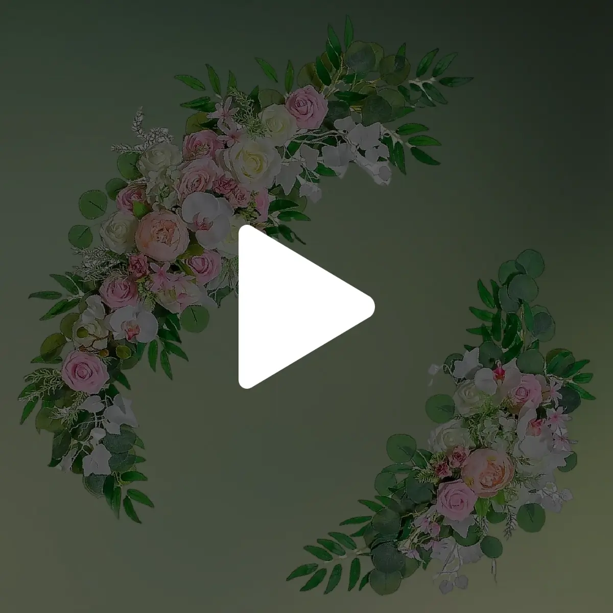 lej Kunstige blomster dekorationer | Blomster til buer og skilte | Lyserød | Roser og orkideer