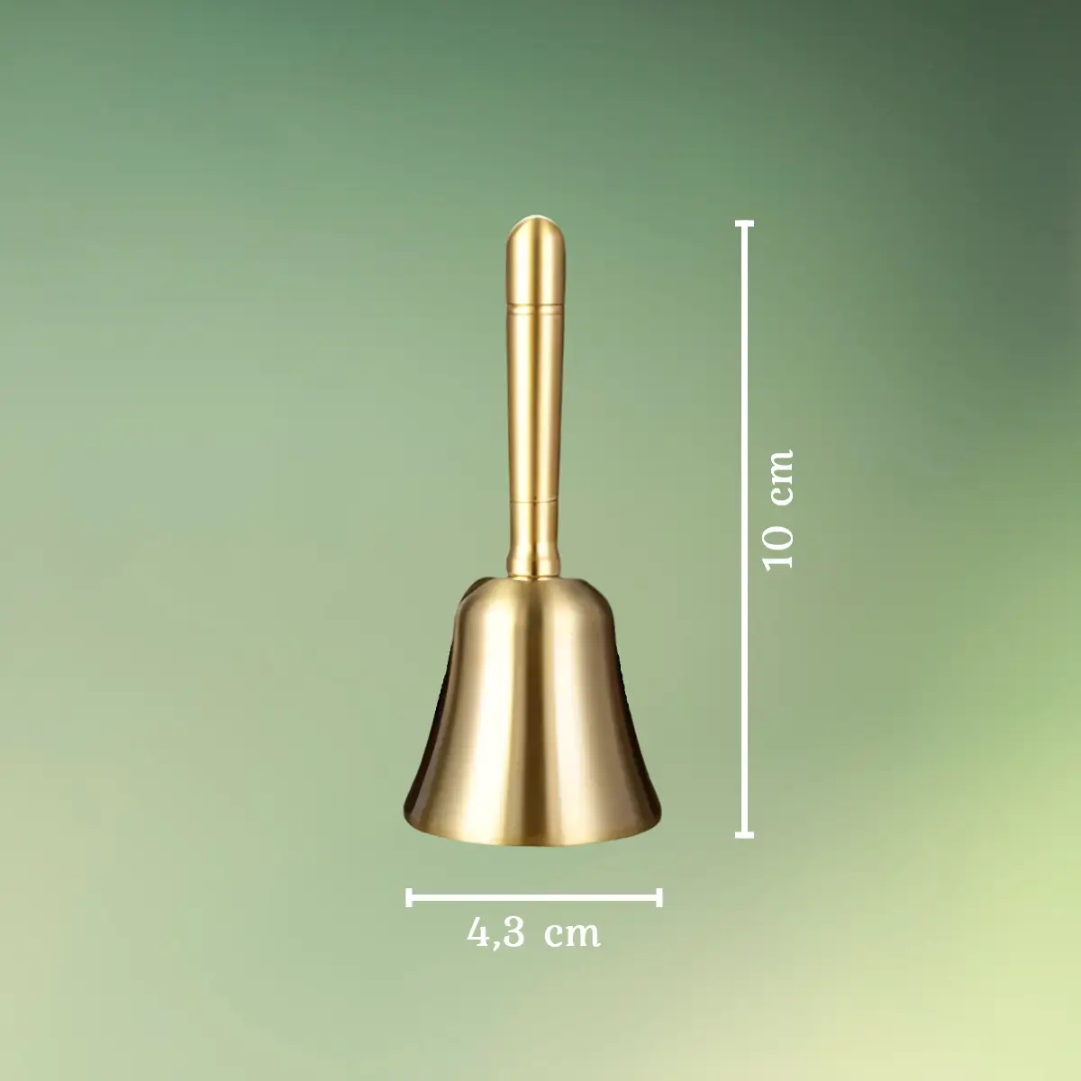 Messingklokke, Klassisk Design - gylden mål (1) lej Elegant Lotus Klokke Håndklokke - gylden