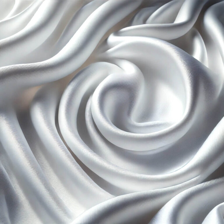 Polyester strækstof - luksus backdrop forhæng - hvid - med løbegang