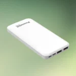 Powerbank med 2 USB-A porte | Hvid | Strøm til USB lyskæder mv. | 10.000 mAh | Powerkit