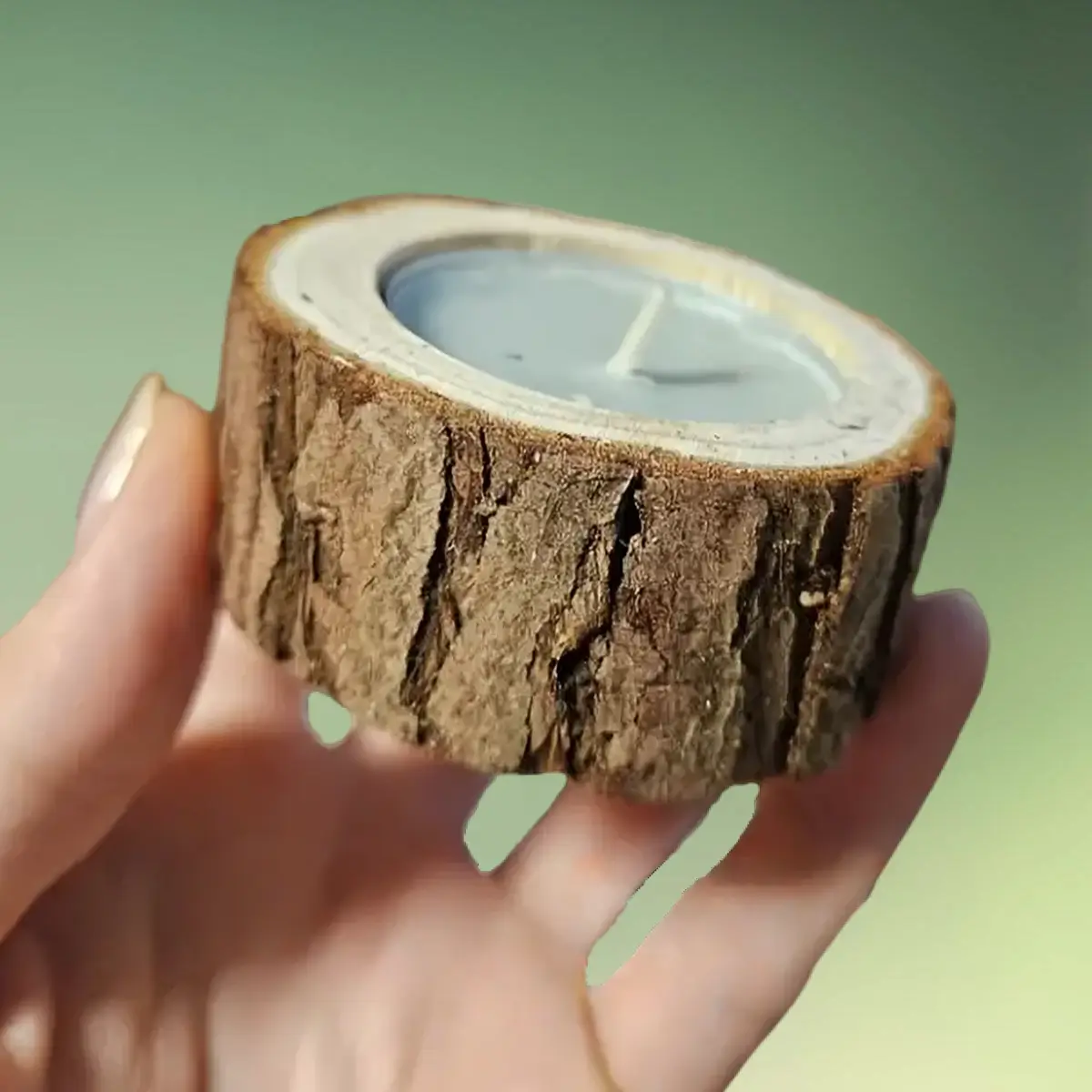 lej Rustik og naturlig fyrfadsstage i træ | Lysestage til almindelige / LED fyrfadslys |