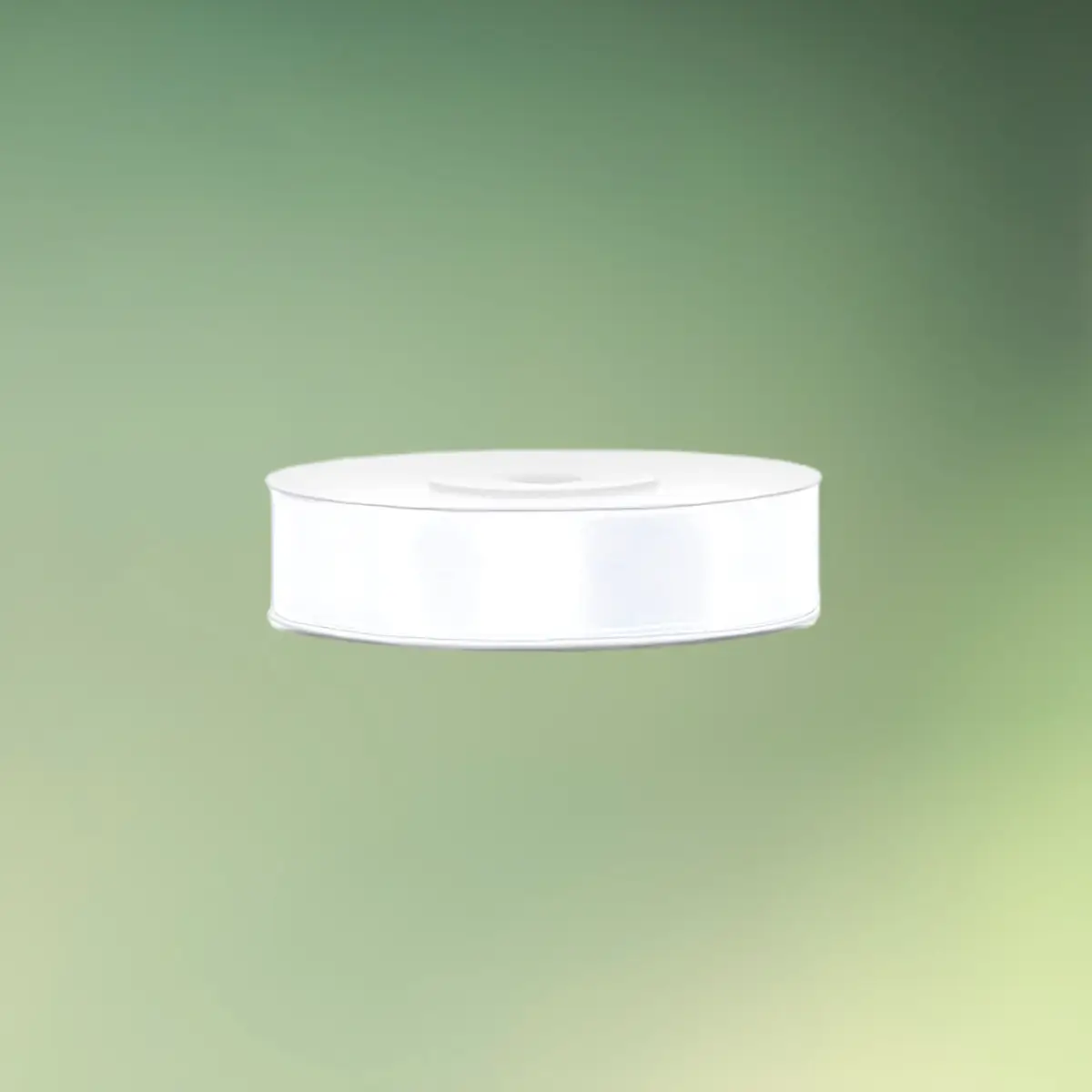 Satinbånd hvidt 12 mm x 25 m grøn b (1) Satinbånd hvidt 1,2 cm x 25 m