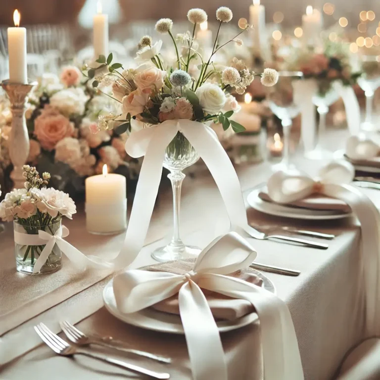 Satinbånd hvidt 1,2 cm x 25 m